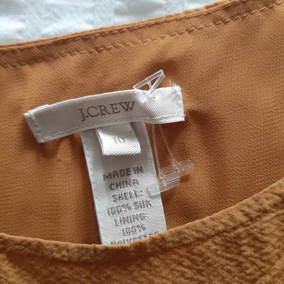 J.CREW | 100% Silk Tiered Ruffle Tank Top Size 10 - Picture 5 of 7